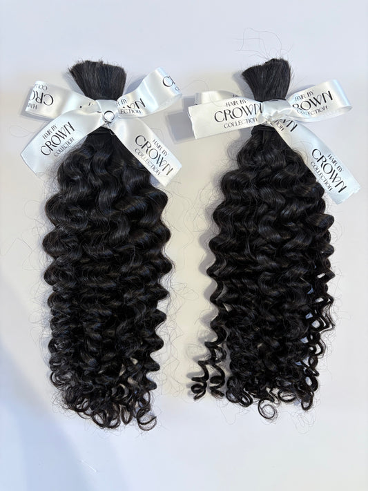 Deep Curly Human Braiding Hair